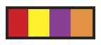 ID Sheet Tape, 4 Color - Red/Yellow/Purple/Orange
