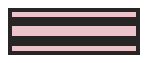 ID Sheet Tape, Striped - Black/Pink