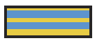 ID Sheet Tape, Striped - Yellow/Blue