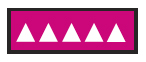 ID Sheet Tape, Patterned - White Triangles on Fuchsia
