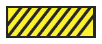 ID Sheet Tape, Diagonal Striped - Yellow/Black