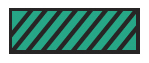ID Sheet Tape, Diagonal Striped - Green/Black
