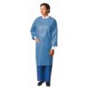 Precept® Lab Coat & Jacket - Coat, Blue, 30/Bag, 30/Case, Large, 41.5" x 52"
