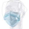 Precept® Fluid Resistant Procedure Mask with Shield - Blue, 25/Box, 100/Case