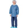 Precept® Lab Coat & Jacket - Jacket, Blue, 30/Bag, 30/Case, X Large, 33" x 54"